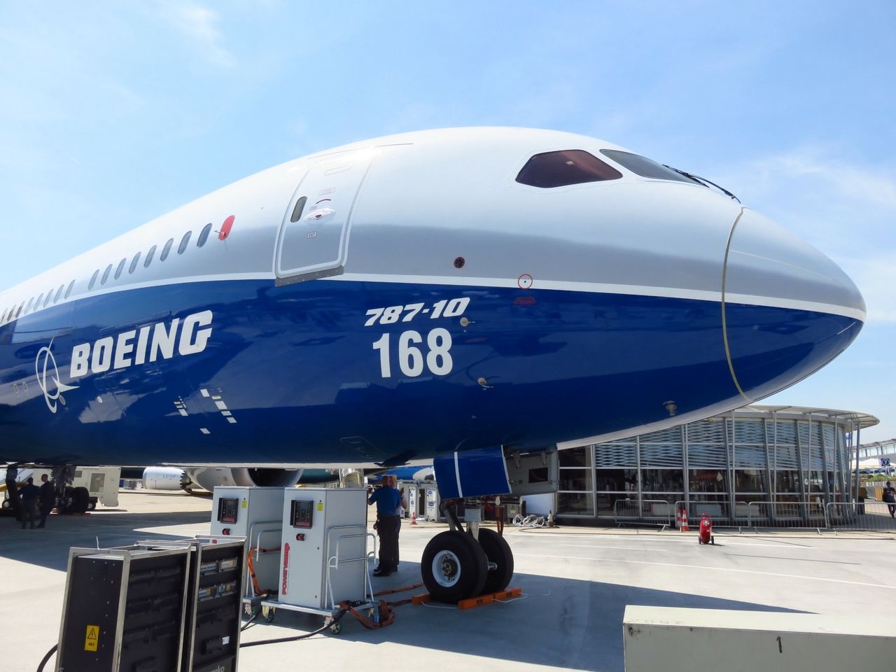 Samolot Boeing na lotnisku