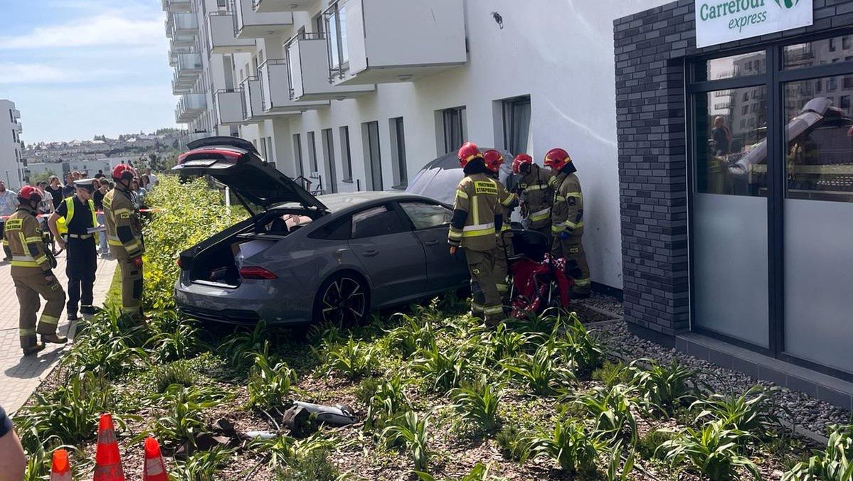 O krok od tragedii w Gdańsku. Auto wjechało w matkę z dzieckiem