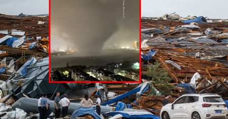 Chińczyk cudem przeżył tornado. Został "wyssany" z mieszkania