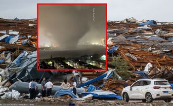 Chińczyk cudem przeżył tornado. Został "wyssany" z mieszkania