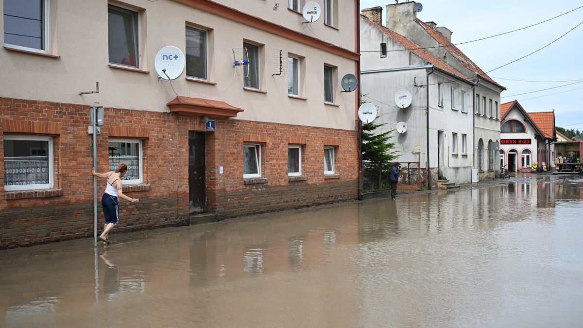 Tolkmicko po ulewnych deszczach