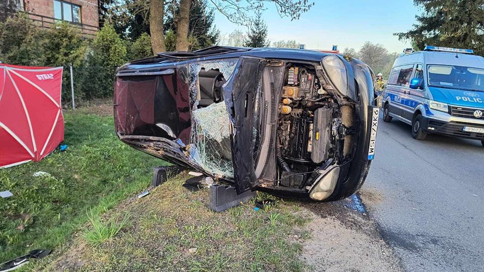 21-letni kierowca zginął w wypadku, który