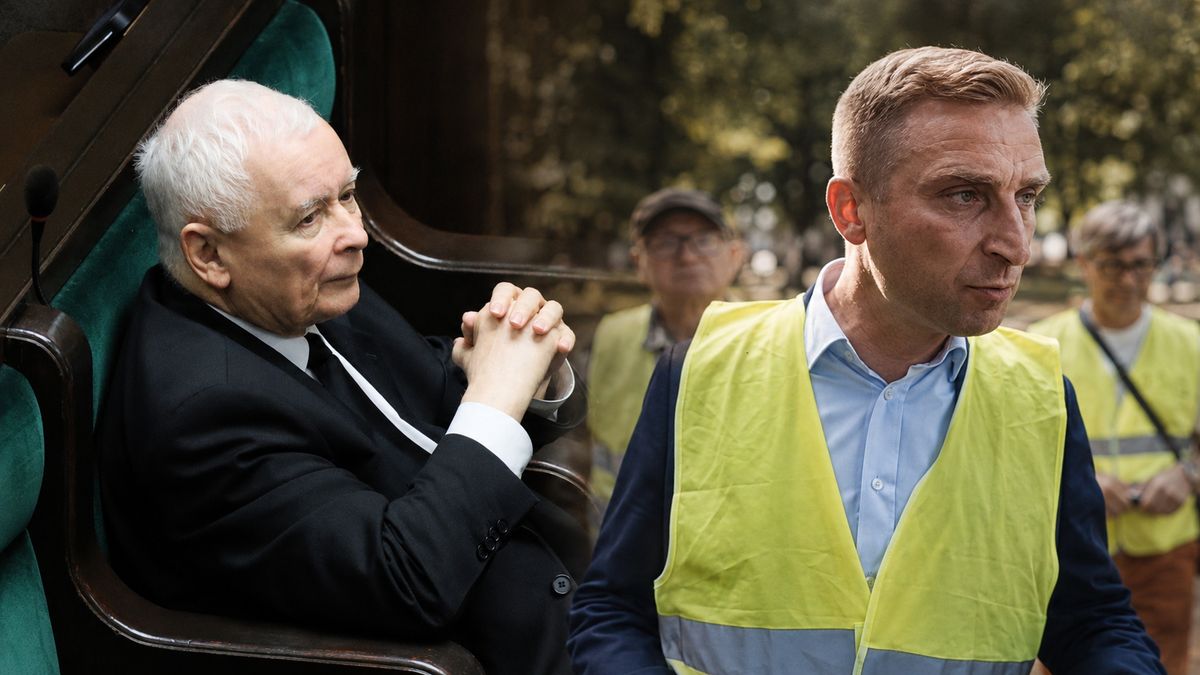 Jarosław Kaczyński i Robert Bąkiewicz