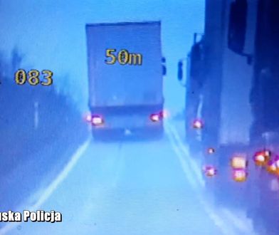 Ten manewr mógł skończyć tragedią. Kierowcy tira grozi nawet 30 tys. zł kary