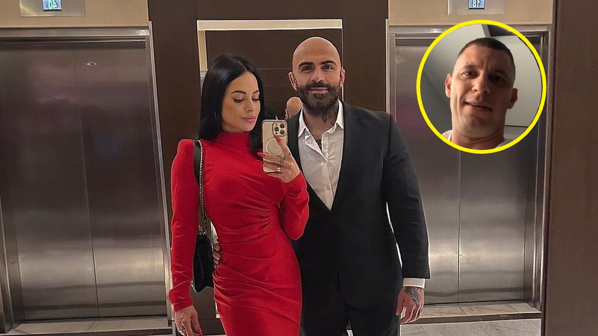 Na dużym zdjęciu Sylwia i Akop Szostakowie. Na małym "Dziki Trener"