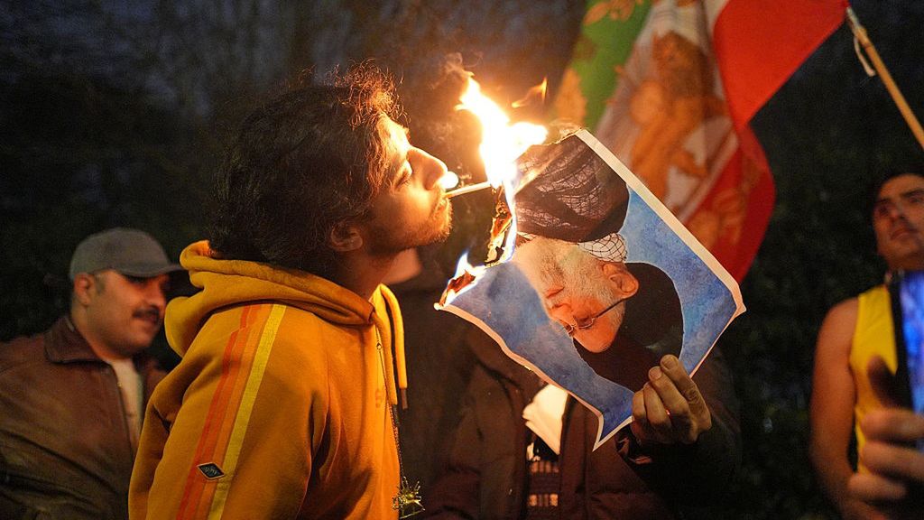 Protesty odbywają się też za granicą. Na zdjęciu demonstracja