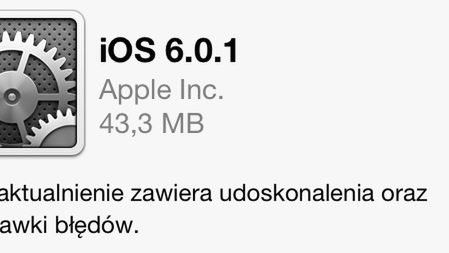 iOS 6.0.1 gotowy do pobrania. iOS 6.1 beta 1 udostępniony deweloperom 1