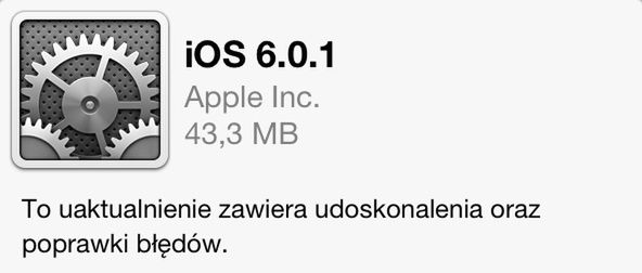 iOS 6.0.1 gotowy do pobrania. iOS 6.1 beta 1 udostępniony deweloperom