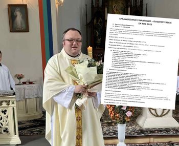 Pokazał sprawozdanie finansowe parafii. Oto kwota na utrzymanie proboszcza