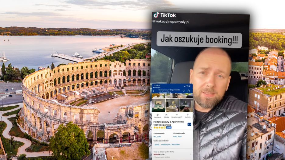 Pan Artur chciał zarezerwować nocleg w chorwackiej Puli 