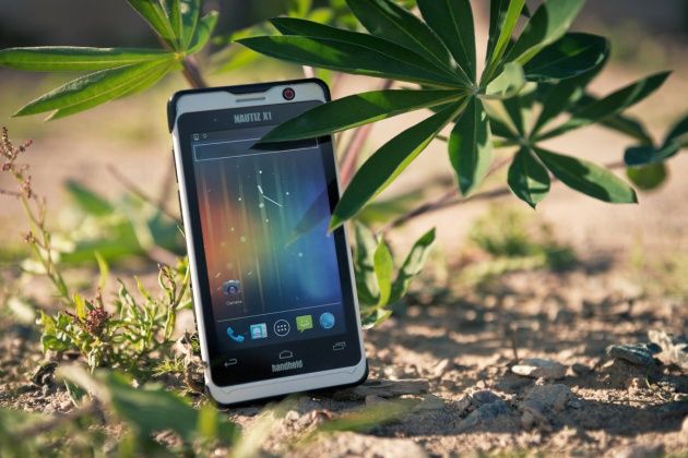 Handheld Nautiz X1 smartfon natura front system android