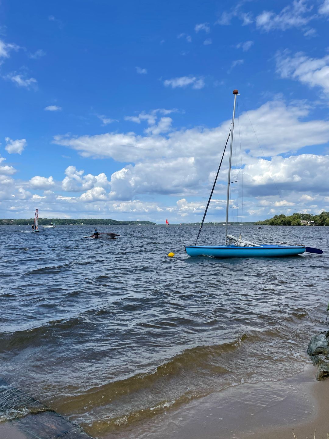 Windsurfing na Jeziorze Zegrzyńskim 