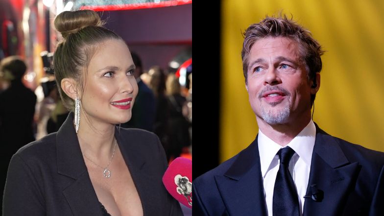 Żona Piotra Adamczyka o kontakcie z Bradem Pittem i ukochanym