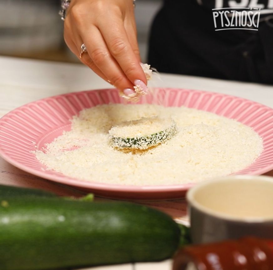 Breading zucchini