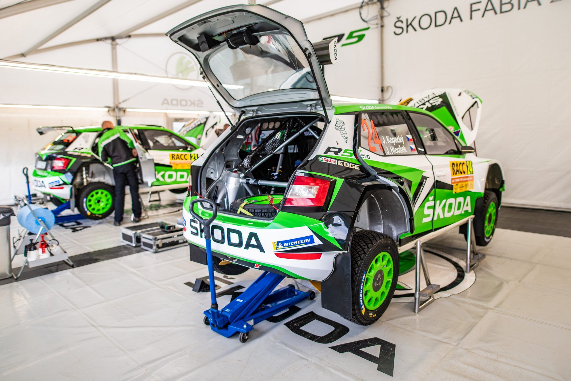 Škoda Fabia Rally2 Evo podczas Rajdu Hiszpanii