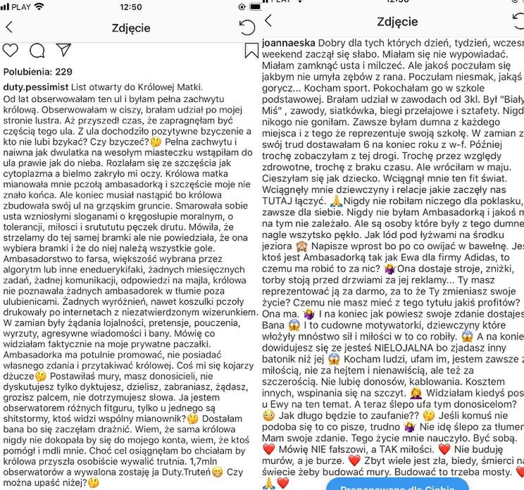 Posty byłych ambasadorek Ewy Chodakowskiej