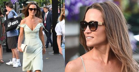 Pippa Middleton odsłania ramiona na Wimbledonie (ZDJĘCIA)