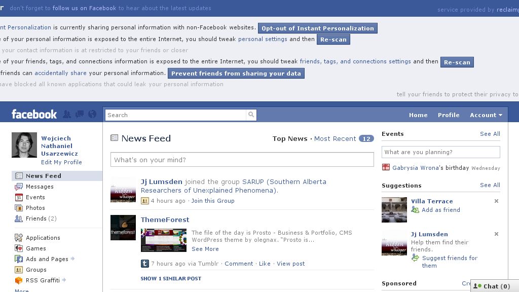 Testujemy naszą prywatność na Facebooku 1
