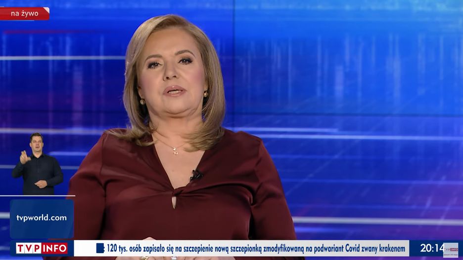 Danuta Holecka pomyliła się w "Gościu Wiadomości"