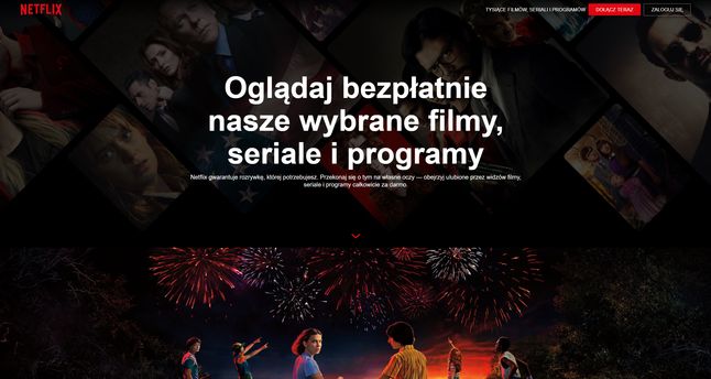 Netflix zachęca do oglądania darmowych filmów i seriali, fot. Oskar Ziomek.