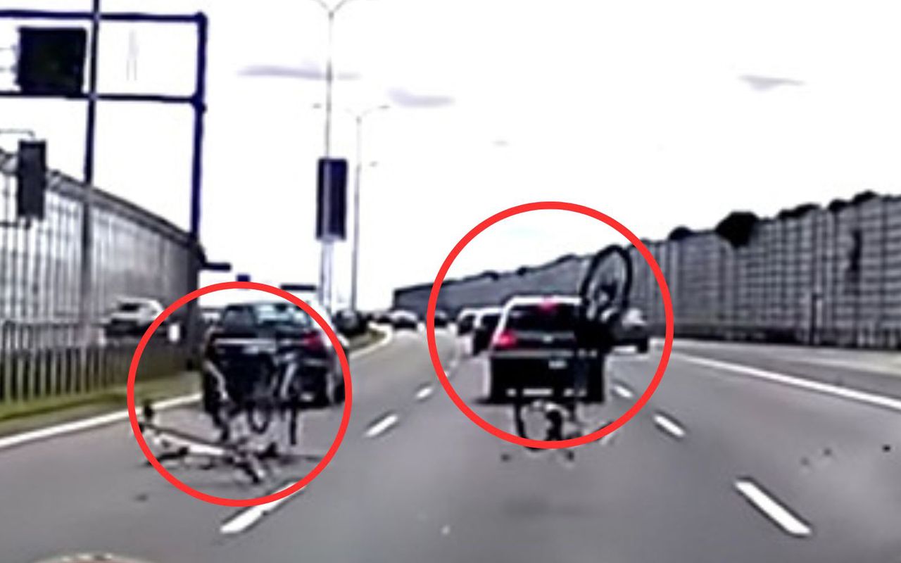 Nagranie z S8. Kierowca nie dowierzał. "Ale numer"