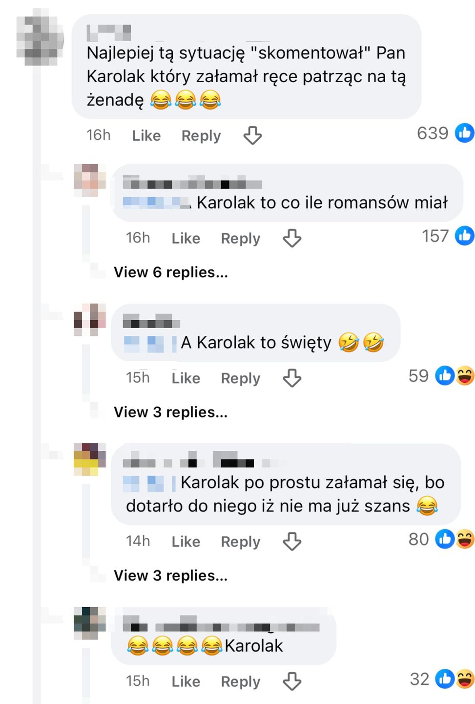 Reakcje po pocałunku Kaczorowskiej i Rogacewicza