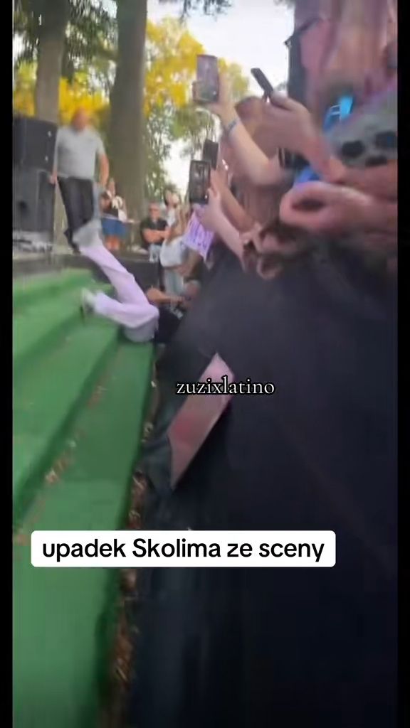 Skolim spadł ze sceny na koncercie