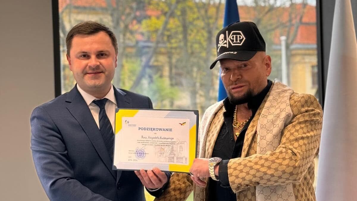Konsul Generalny Ukrainy w Lublinie Oleh Kuts i Krzysztof Rutkowski