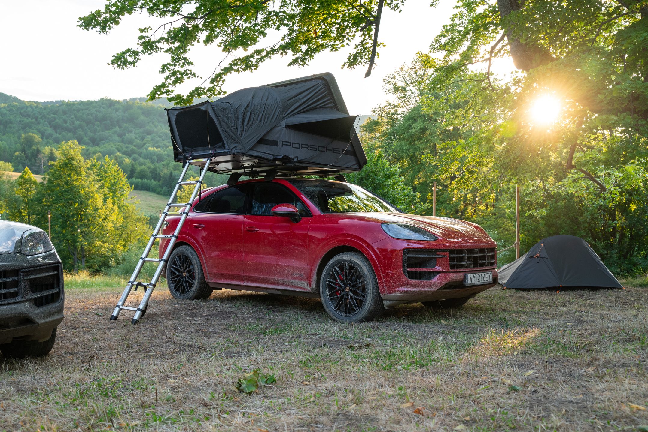 Porsche Cayenne w Bieszczadach