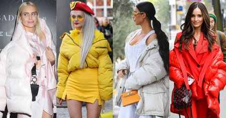 Zimowe kurtki w stylizacjach celebrytek