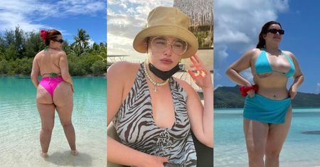 Barbie Ferreira z "Euforii" eksponuje swoje kształty w skąpych kostiumach podczas wakacji na Bora Bora (ZDJĘCIA)