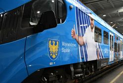 Śląsk. "Pociąg Mistrzów” wyjechał na tory. Ma promować najważniejsze zawody na Stadionie Śląskim.