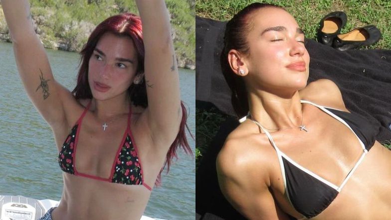 Dua Lipa prezentuje UMIĘŚNIONĄ sylwetkę w bikini. Piosenkarka pochwaliła się prywatnymi kadrami z wakacji. Robi wrażenie?