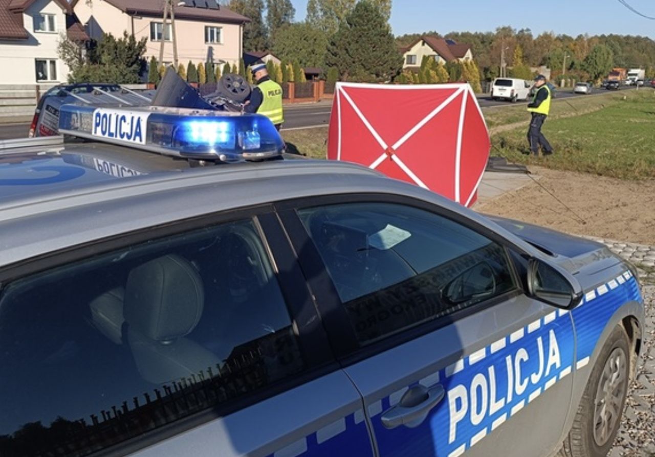 Tragiczny wypadek w Pamiątkowie. Dwie ofiary śmiertelne