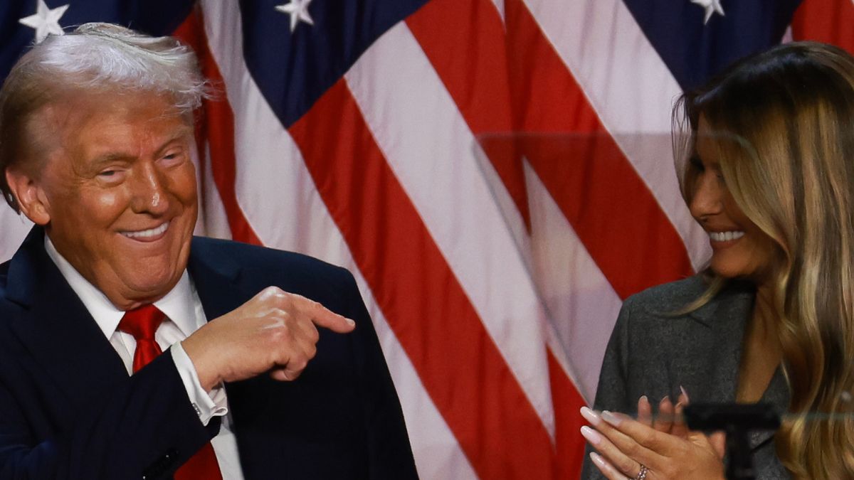 Melania i Donald Trumpowie