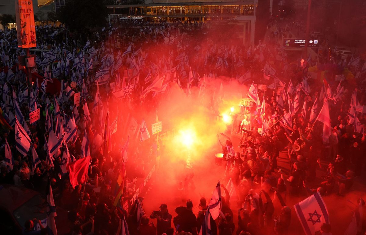 Sobotnie protesty w Izraelu