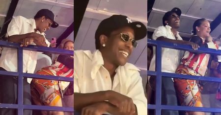 Rihanna TWERKUJE przed uradowanym A$AP Rockym. Fajnie się tam bawią? (WIDEO)