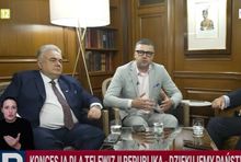 Od lewej: Sakiewicz, Rachoń i Olechowski
