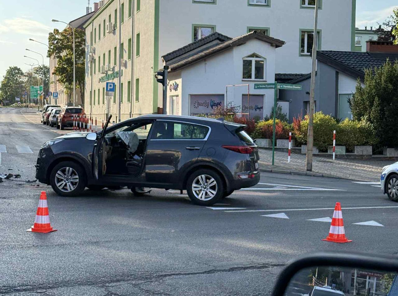 Zielona Góra: Wypadek na skrzyżowaniu, zderzenie bmw i kii