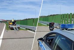 Skuterem pod prąd na A4. Kuriozalne wyjaśnienie