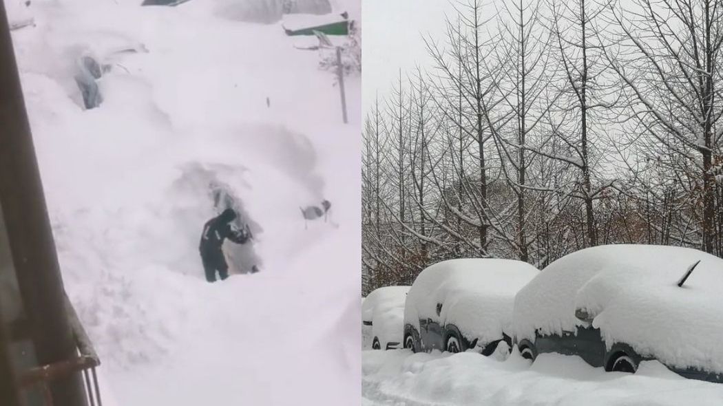 Rekordowe opady śniegu w Chinach