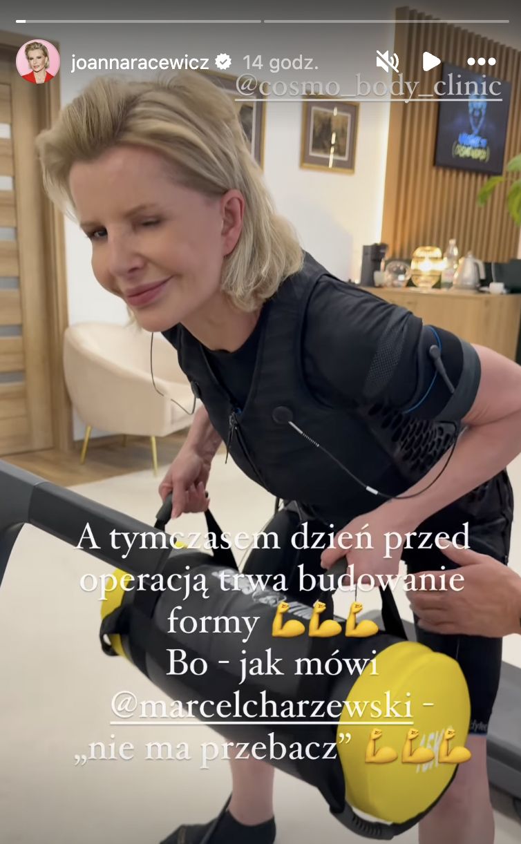 Joanna Racewicz pokazała nagranie z treningu