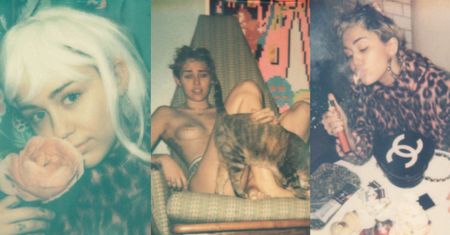 Półnaga Miley Cyrus pozuje... z kotem! (FOTO)