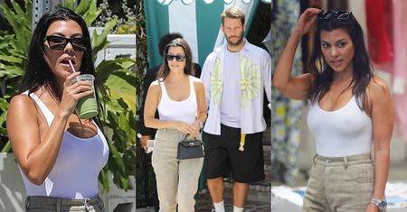 Zrelaksowana Kourtney Kardashian robi zakupy z "sobowtórem" Scotta Disicka (ZDJĘCIA)