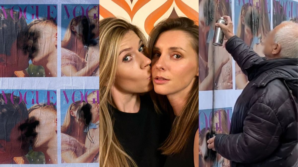 Marta Warchoł z ukochaną protestują przeciwko zniszczeniu plakatów "Vogue'a" 