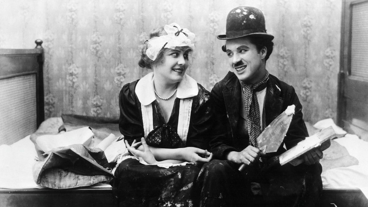 Charlie Chaplin i Edna Purviance w 1915 r.