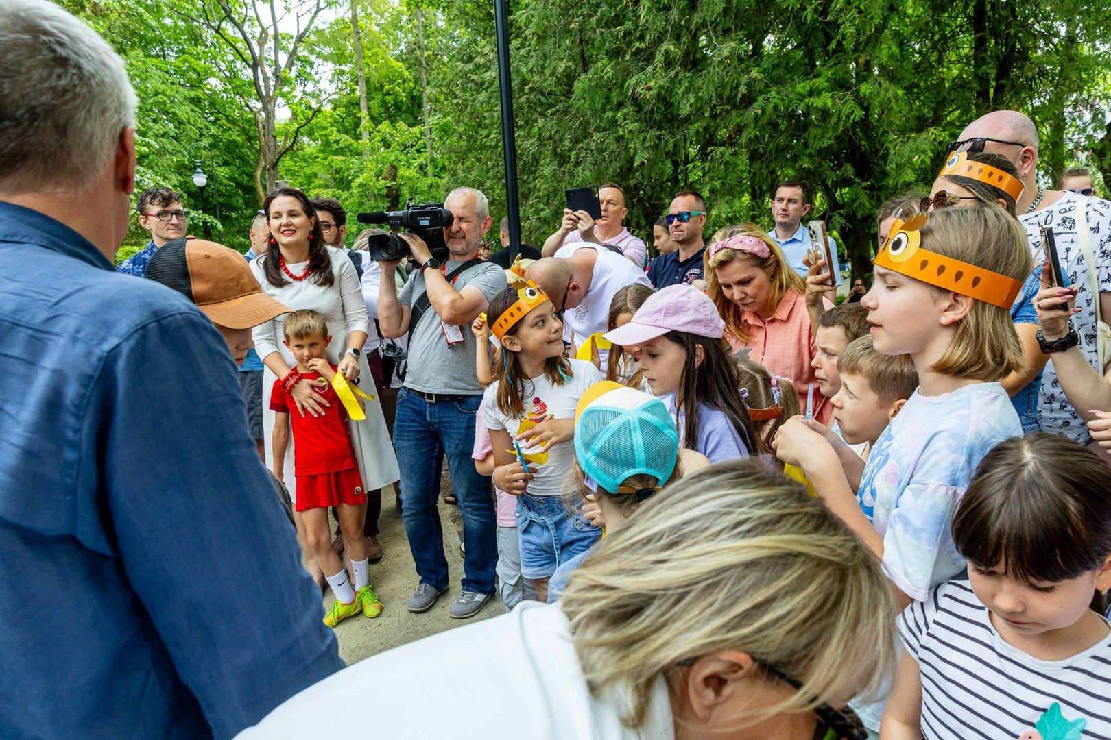 Na otwarcie nowe miejsca do zabawy w najsłynniejszym białostockim parku przybyły tłumy dzieci z rodzicami