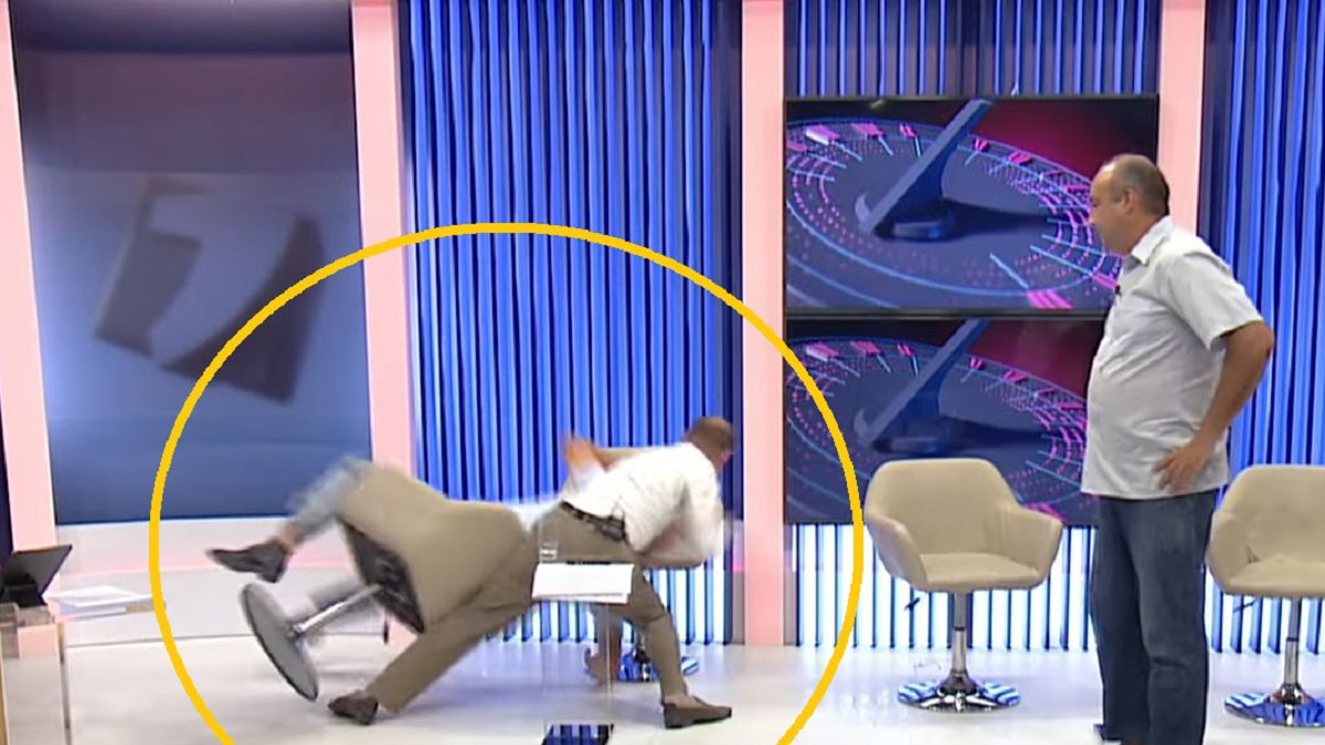Bójka na antenie mołdawskiej telewizji