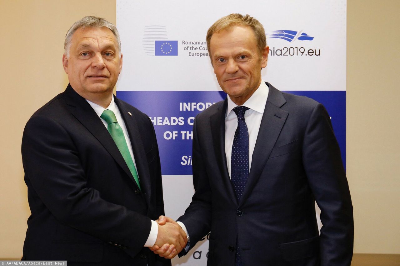 Bruksela. Wiktor Orban oraz Donald Tusk (zdj. arch.)