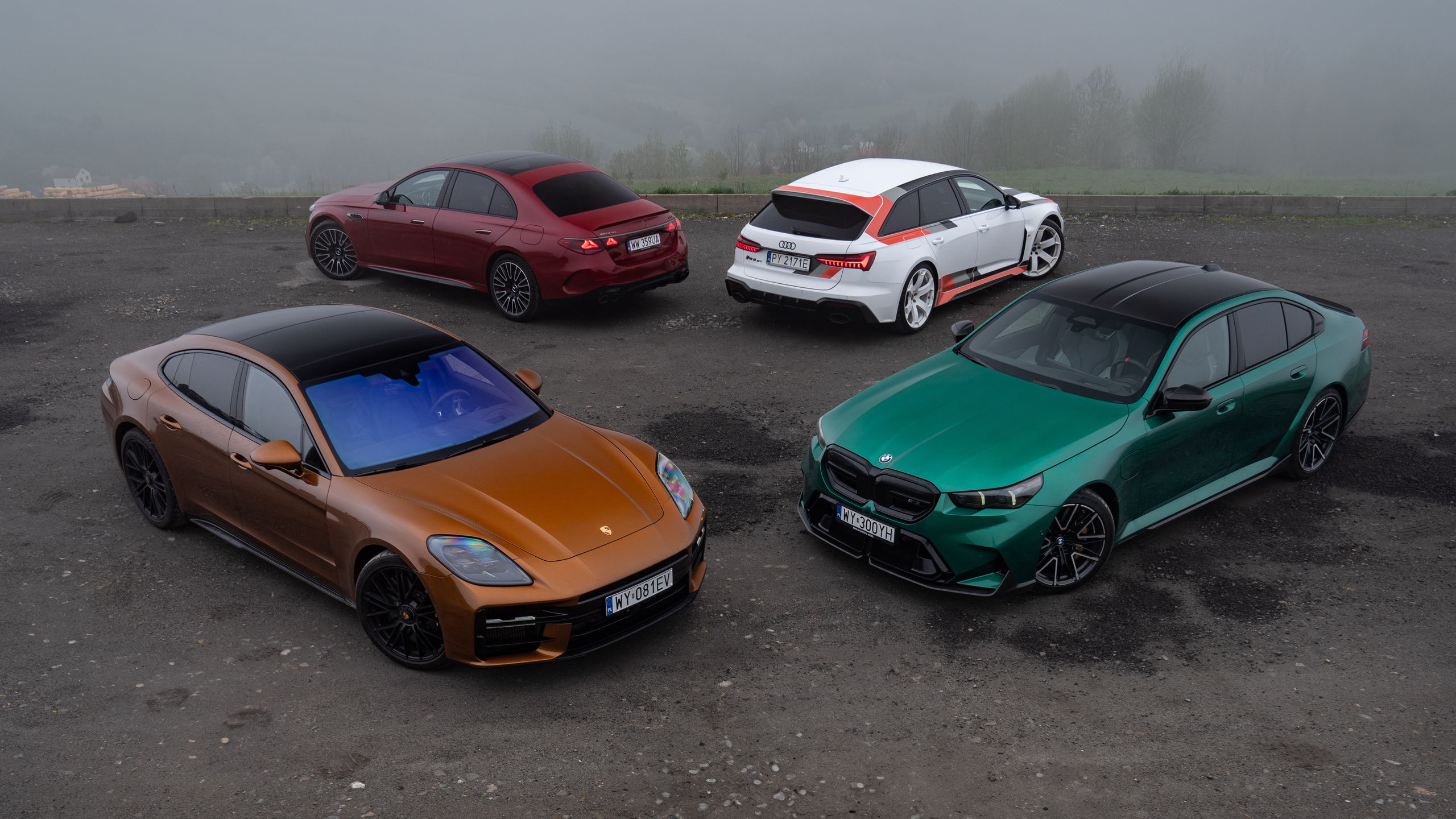 Audi RS 6 Avant GT, BMW M5, Mercedes-AMG E 53, Porsche Panamera